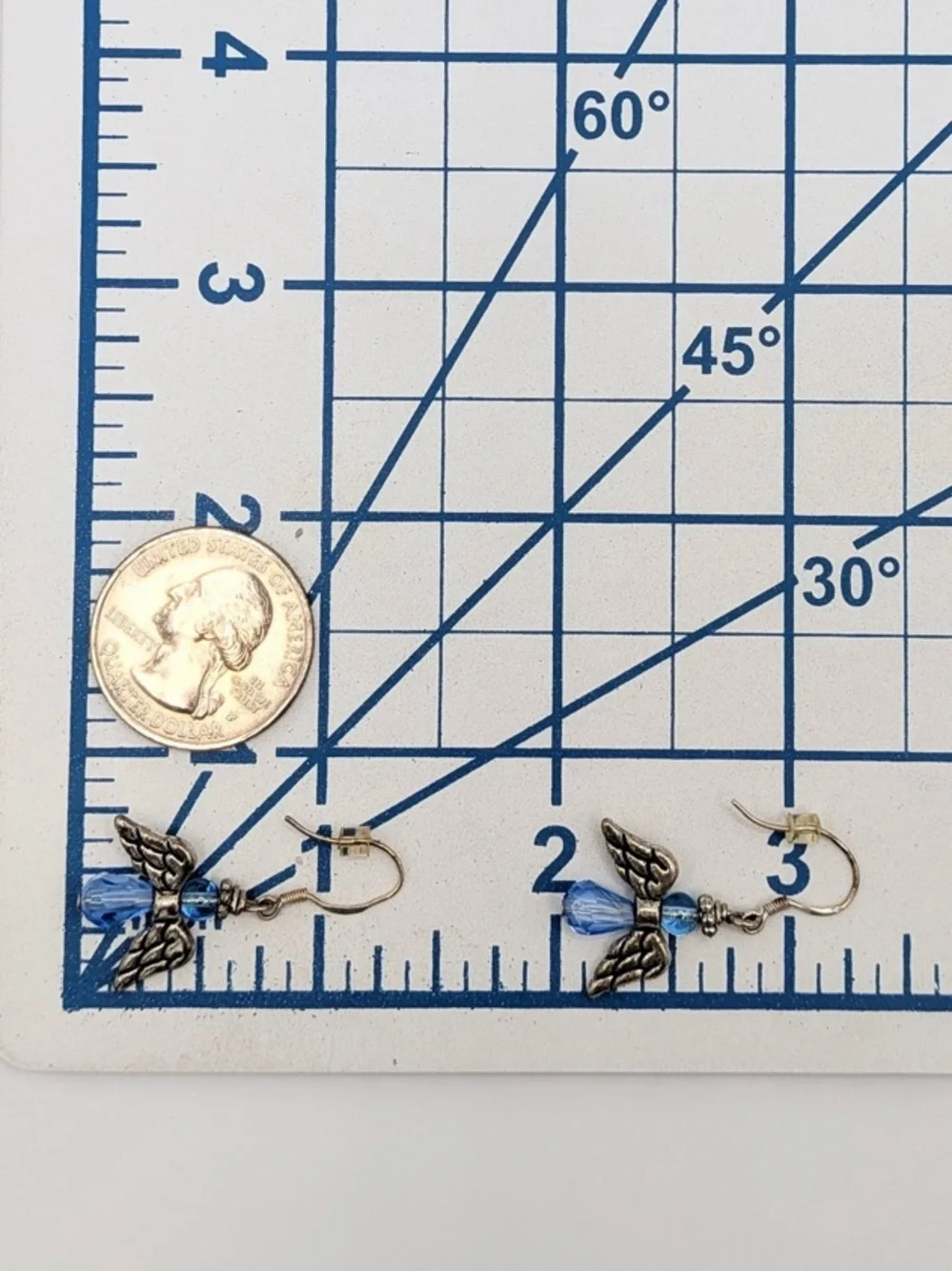 Sterling Silver Angel Wings Earrings